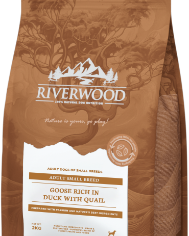 Riverwood Small Breed Gans & Eend met Kwartel hondenbrokken